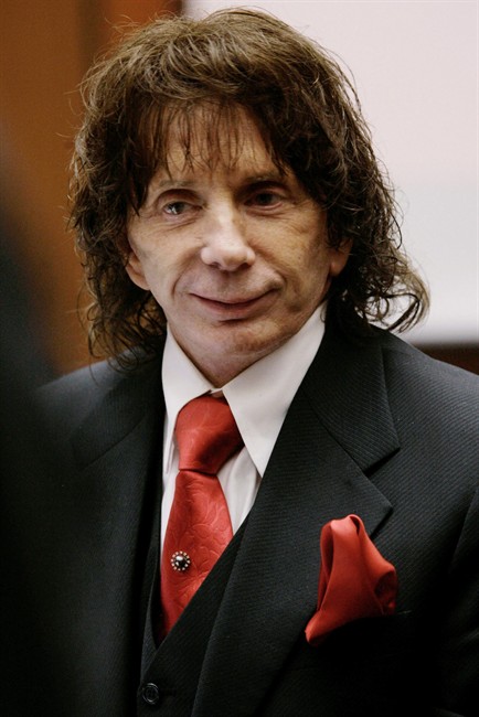 FILE - In this Jan. 26, 2009, file photo music producer Phil Spector smiles during a hearing in his murder retrial, in Los Angeles County Superior Court in downtown Los Angeles. The California Supreme Court on Wednesday, Aug. 17, 2011, refused to hear the record producer's appeal of his murder conviction. (AP Photo/Nick Ut, file).