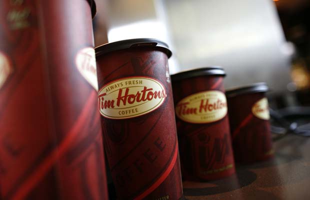 Tim Hortons said sales at established restaurants continue to climb in Canada.