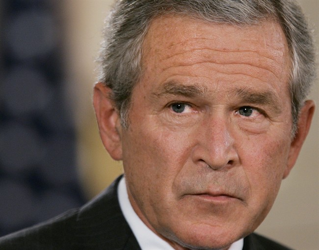 In this Sept. 6, 2006 photo, President George W. Bush speaks in the East Room of the White House in Washington. 