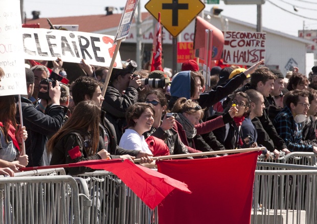 Victoriaville protest
