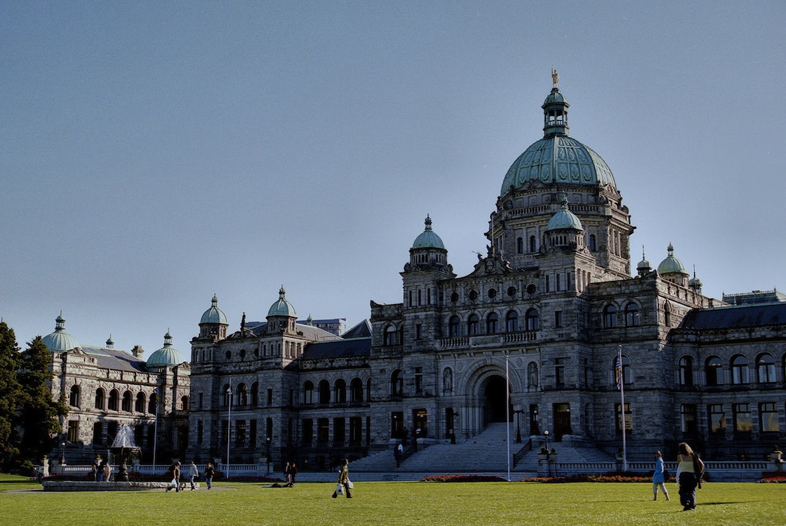 British Columbia Legislature Buildings in Victoria.