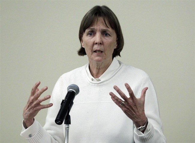 In this April 26, 2013 photo Judy Clarke, a defence lawyer whose high-profile clients include "Unabomber" Ted Kaczynski, Olympic bomber Eric Rudolph, and Tucson shooter Jared Lee Loughner, speaks at Loyola Law School in Los Angeles. Clarke was appointed Monday, April 29, 2013 to the team representing Dzhokhar Tsarnaev, the suspect in the Boston Marathon bombings (AP Photo/Reed Saxon, File).