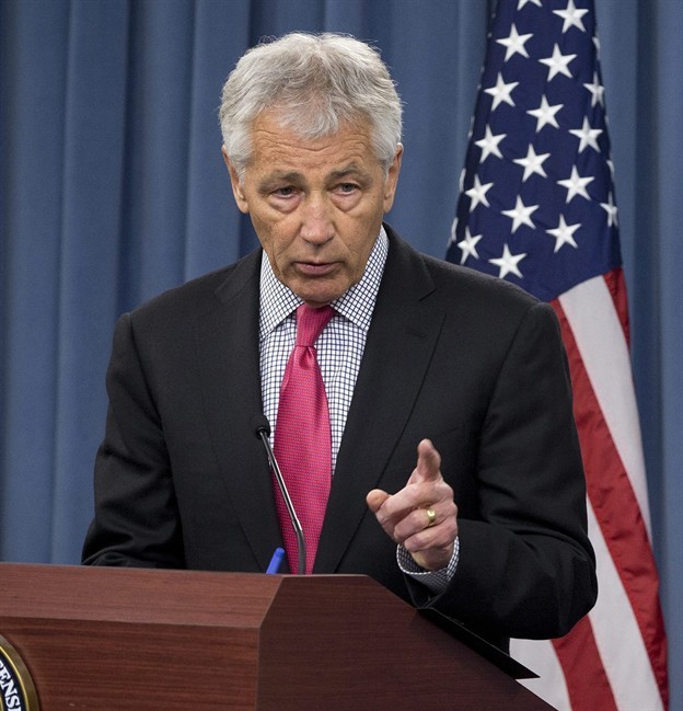 File -- U.S. Defence Secretary Chuck Hagel.