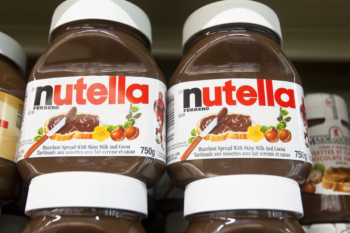 Nutella Hazelnut spread products are seen in a Metro grocery store in Quebec city March 4, 2009.  