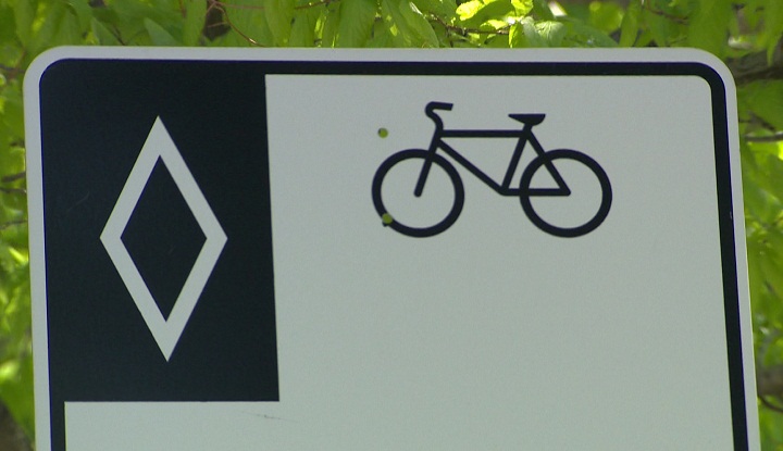 bike lane sign