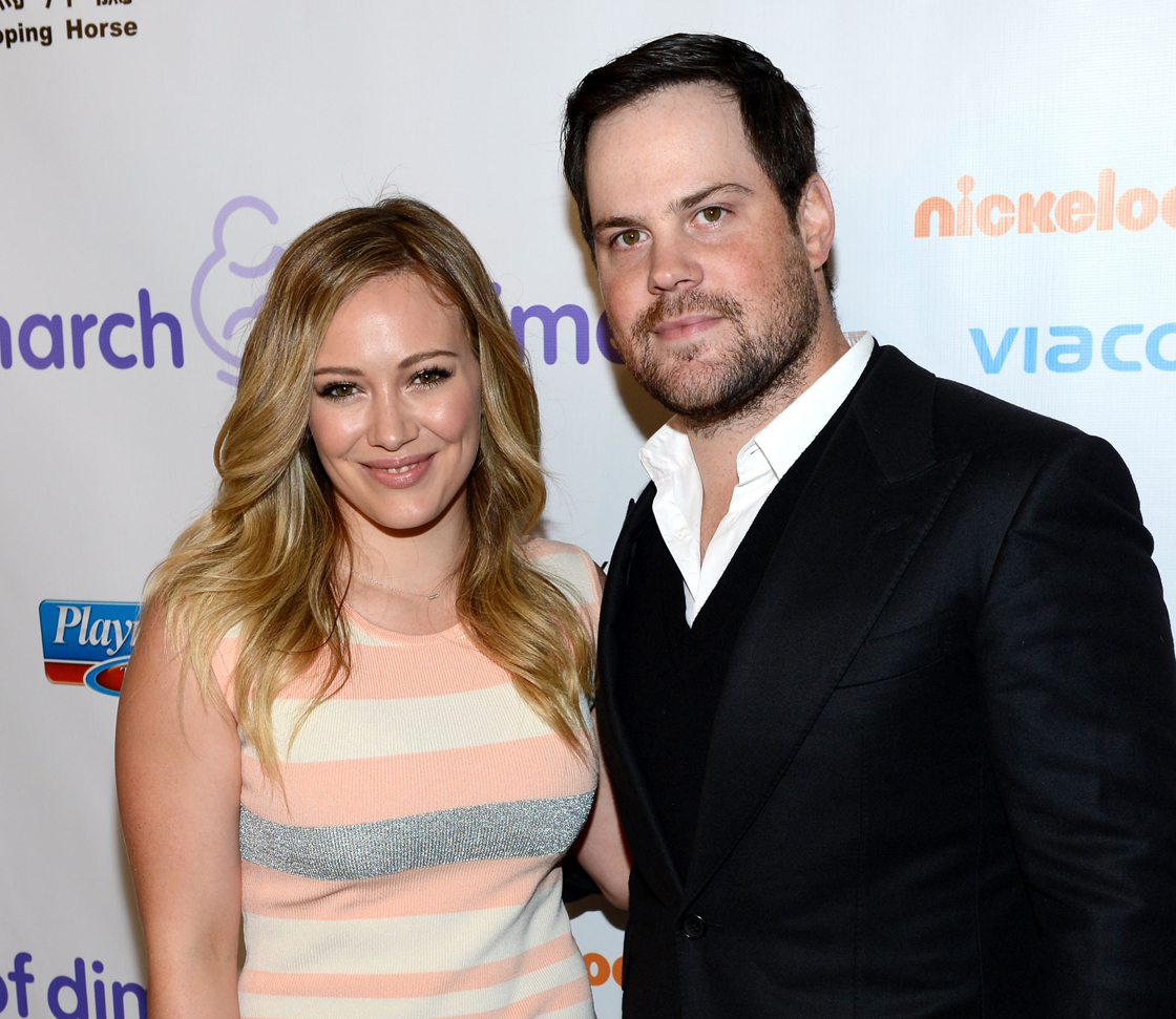 Hilary Duff and Mike Comrie. (Getty Images)