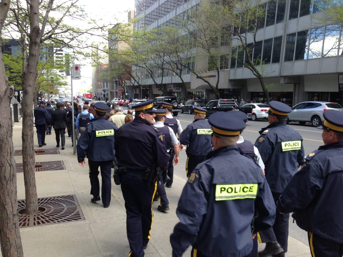 RCMP protest in Montreal