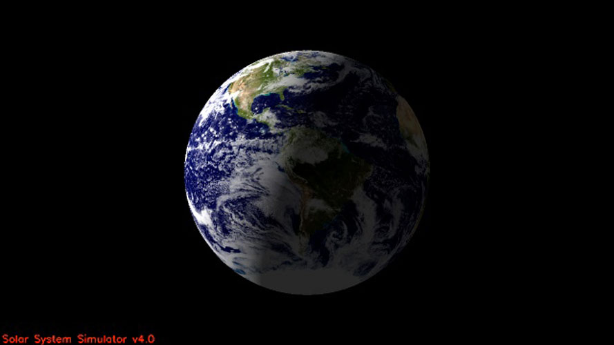 The simulated view of Earth from Saturn on July 19, 2013.