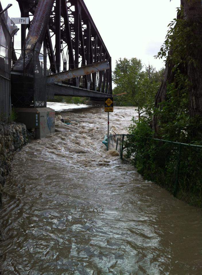 Flooding in Bowness. Courtesy of Chris Donihee.