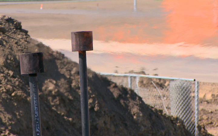 SaskEnergy conducting controlled flare of natural gas before starting new pipeline construction in Saskatoon.