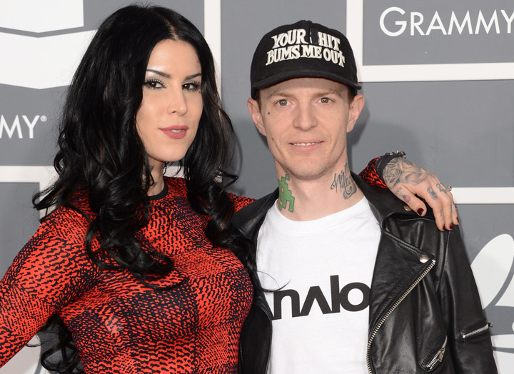 Kat Von D and Deadmau5, pictured in February 2013.