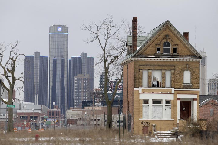 The General Motors (GM) world headquarters is seen February 24, 2013 in Detroit, Michigan.