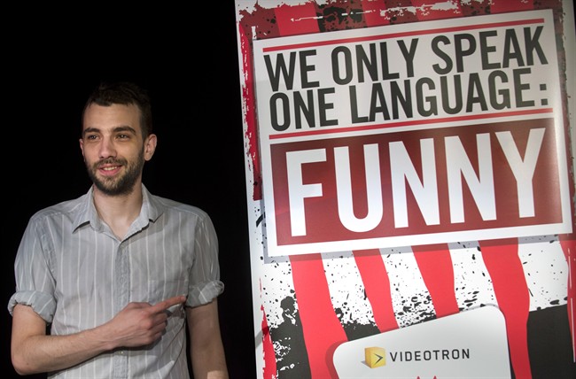 Actor Jay Baruchel arrives for a press conference in Montreal, Thursday, July 4, 2013, to announce details of his upcoming 'Jay Baruchel Gala', at this year's Just for Laughs comedy festival. 