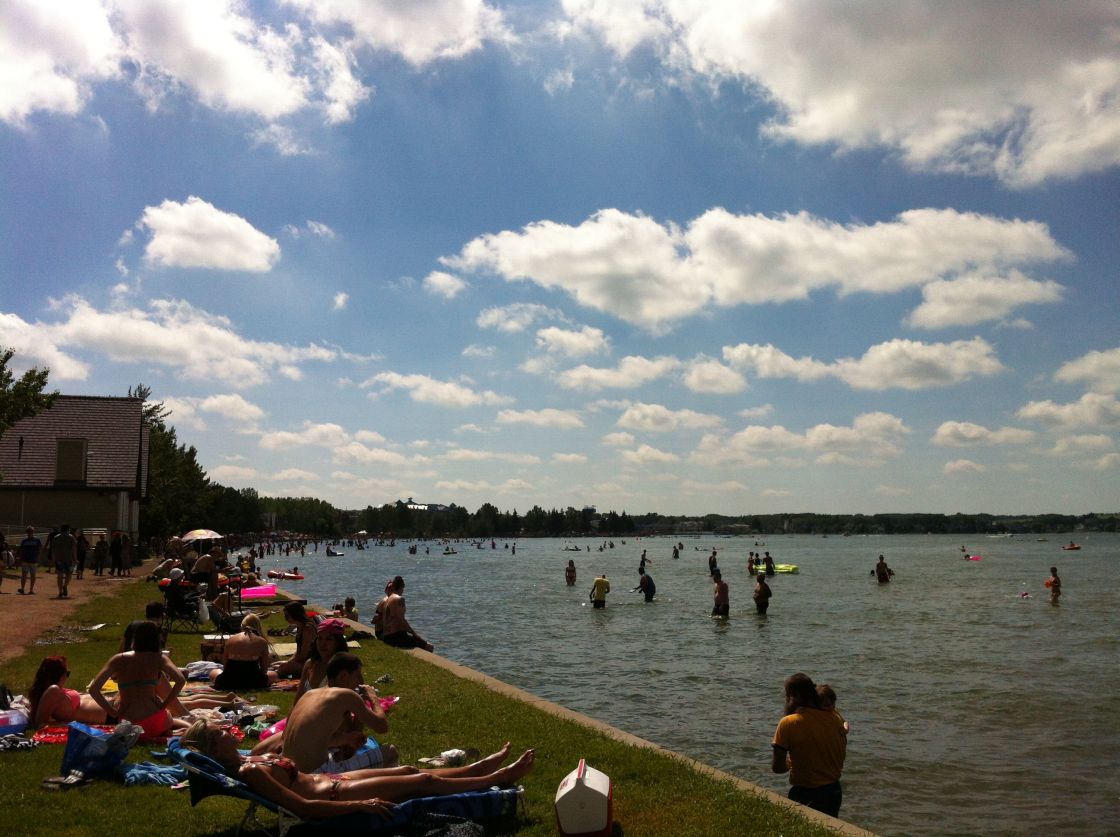 Sylvan Lake Provincial Park in central Alberta. July 10, 2013.