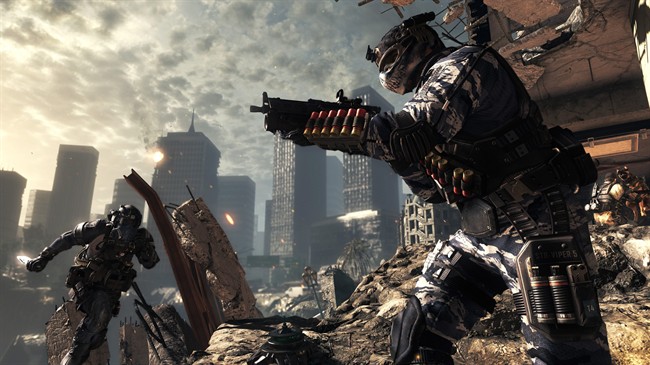 This undated publicity photo released by Activision/Infinity Ward shows a scene from the video game, "Call of Duty: Ghosts." (AP Photo/Activision/Infinity Ward).