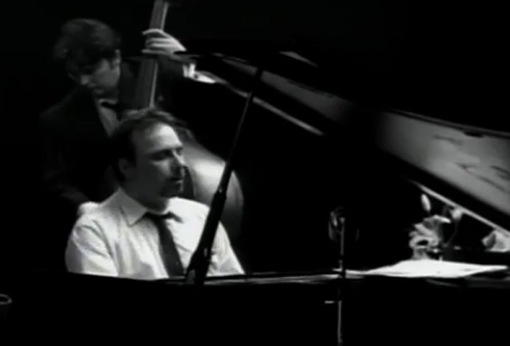 Former Blue Rodeo keyboardist James Gray, in the video for "Falling Down Blue.".