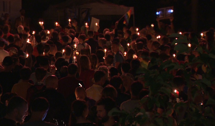 Russia gay rights protest Montreal