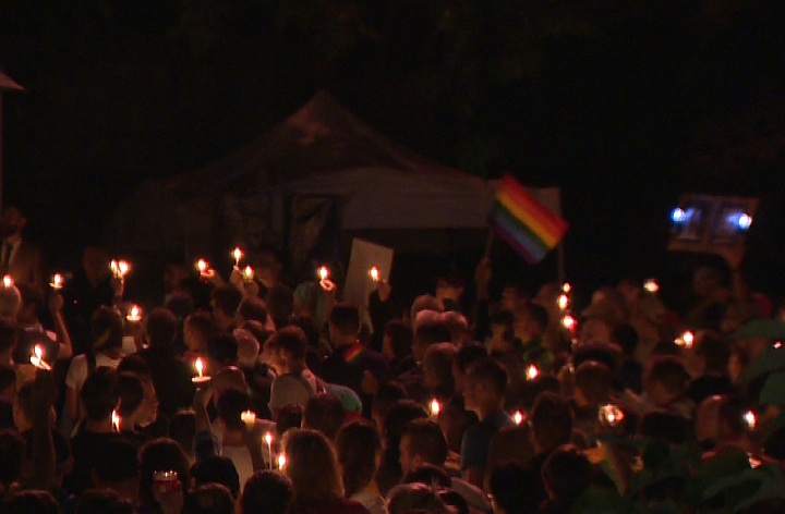 Russia gay rights protest Montreal