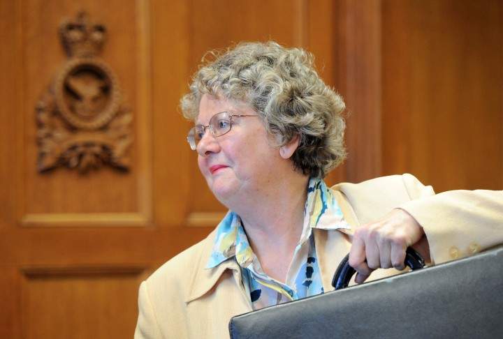 Mary Dawson, ethics commissioner, appearing at a committee meeting on the Conflict of Interest Code in May 2012. Sean Kilpatrick/The Canadian Press