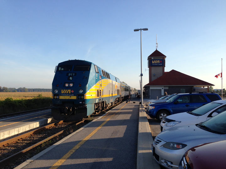 Sept. 20, 2013: Via Rail train service between Ottawa and Toronto has resumed following Wednesday’s horrific crash in Ottawa’s west end. (Photo credit: Bryan Mullan, Global News)