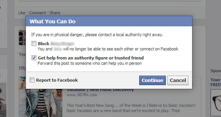 Bullying Facebook