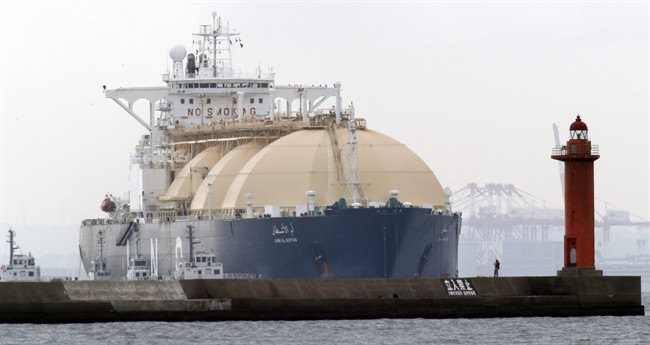 FILE IMAGE - LNG tanker Umm Al Ashtan arrives at a port.