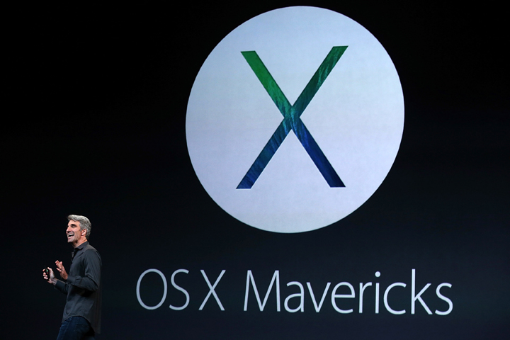 Apple Senior Vice President of Software Engineering Craig Federighi speaks during an Apple announcement at the Yerba Buena Center for the Arts on October 22, 2013 in San Francisco, California. 