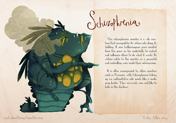 Artist aims to raise awareness by depicting mental health illnesses as monsters - image