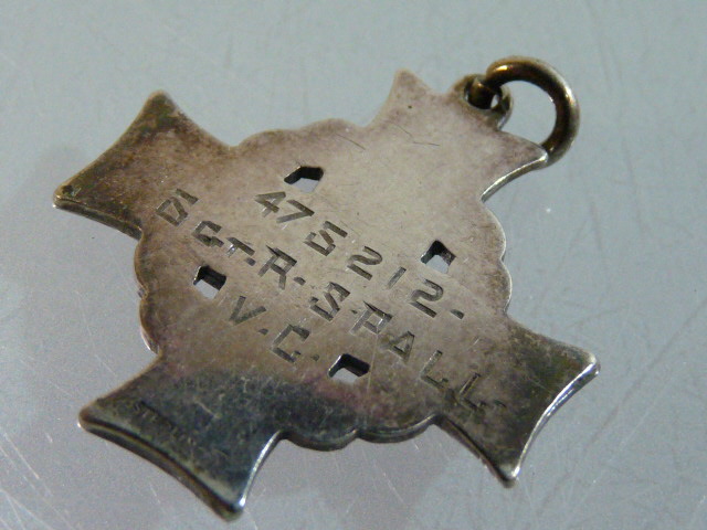 This Memorial Cross was awarded to the family of Sgt. Robert Spall, VC.
