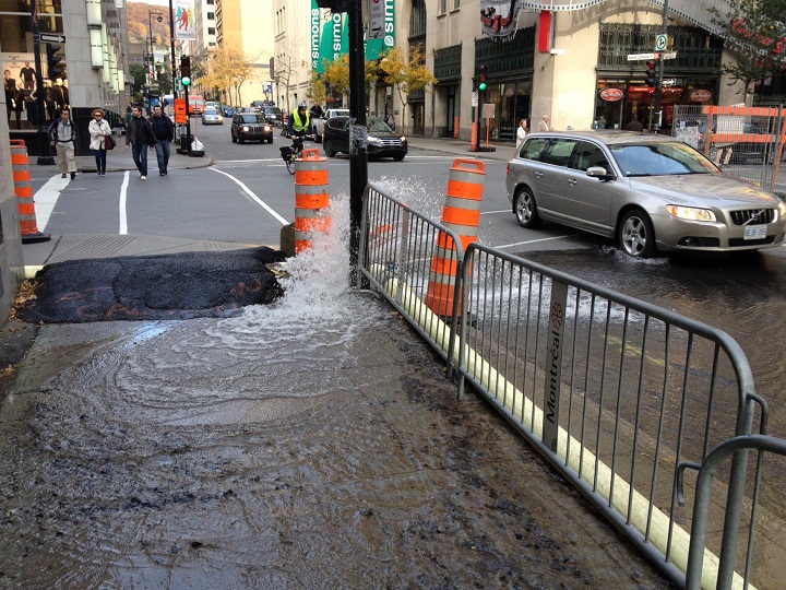 water main break montreal
