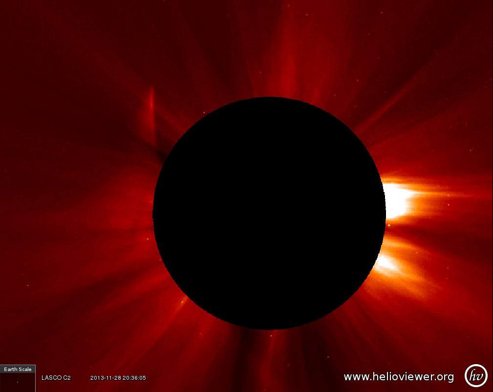 The remnants of Comet ISON.