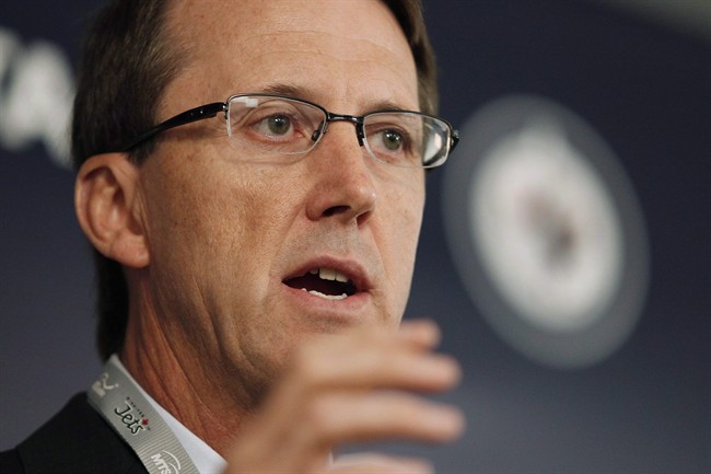 Mark Chipman, co-owner of the Winnipeg Jets, pictured at the inaugural game at the MTS Centre in Winnipeg, Oct. 9, 2011.