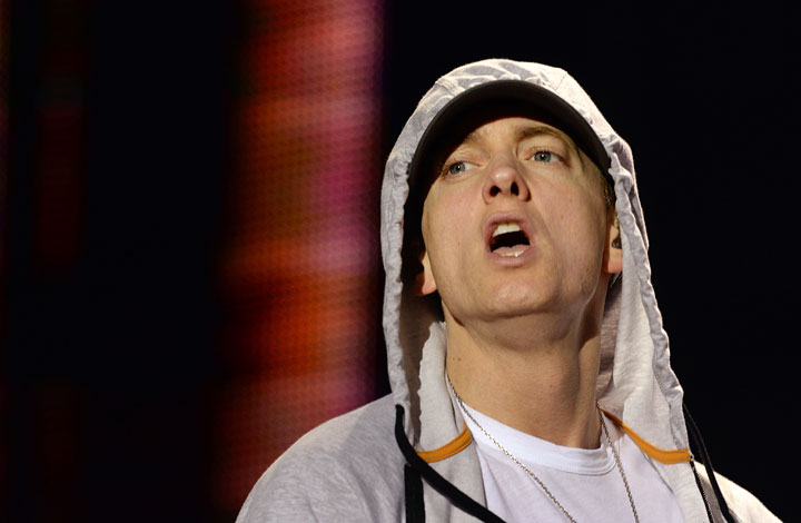Eminem, pictured in August 2013.
