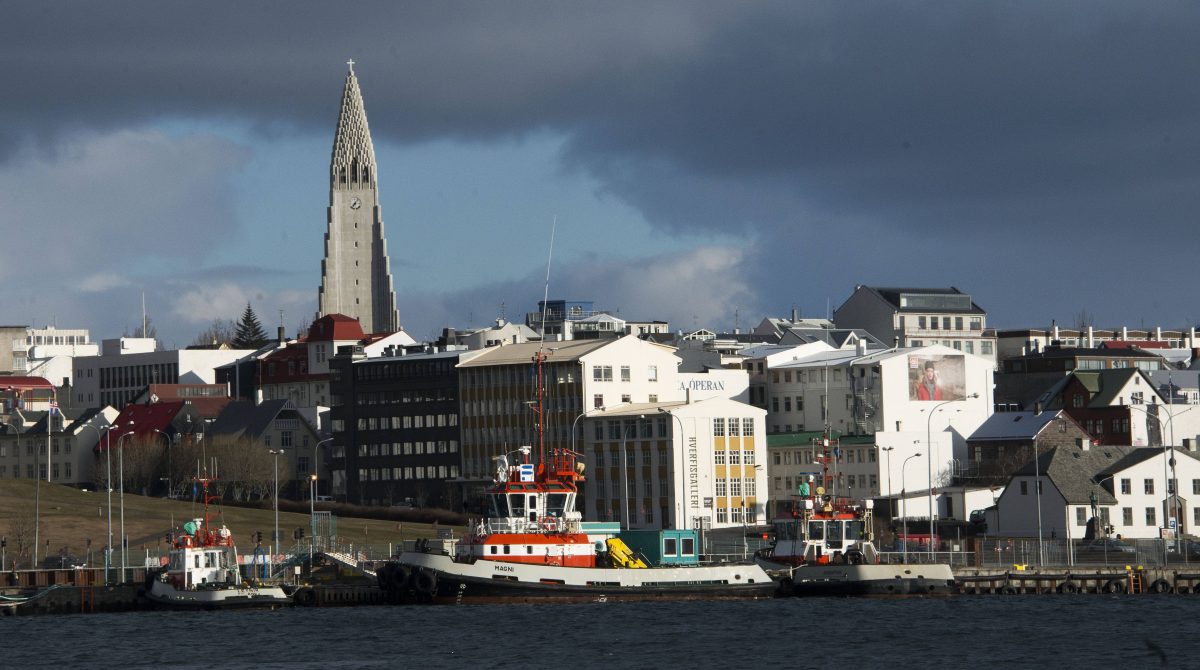 Reykjavik. Iceland on April 25, 2013.
