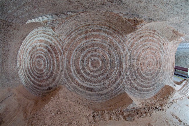 A carved out shaft deep in a potash mine is shown in this 2007 photo in Rocanville, Sask. 