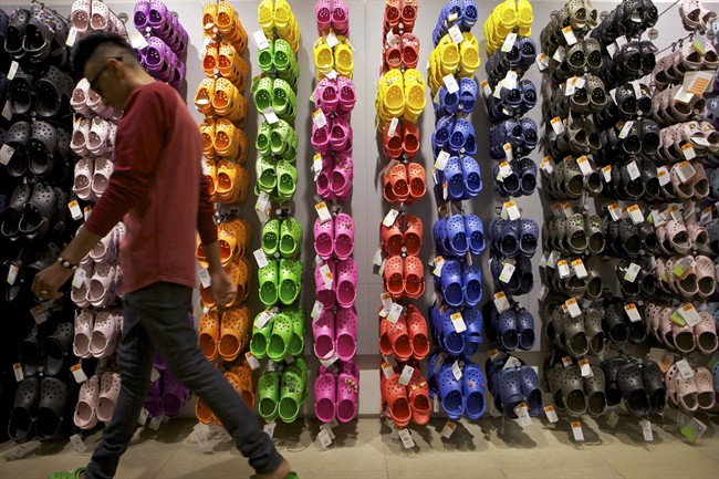 Crocs, Inc. filed a suit against Saskatoon-based Double Diamond Distribution Ltd. alleging the company, which makes and sells Dawgs shoes, infringes on its design.