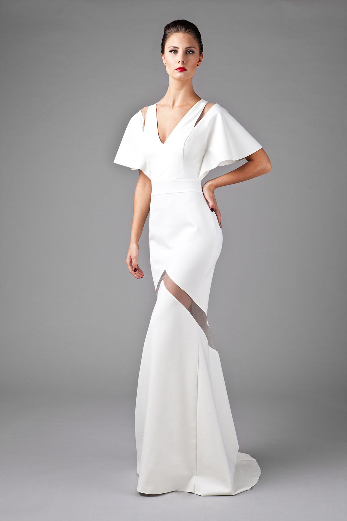 Starting on December 2, this one-of-a-kind winter-white formal gown from the VAWK for eBay Holiday collection will be sold at auction starting at 99 cents with proceeds benefitting Kids Help Phone. The gown and additional pieces from the limited-edition capsule collection can be found exclusively at eBay.ca/VAWKHoliday.