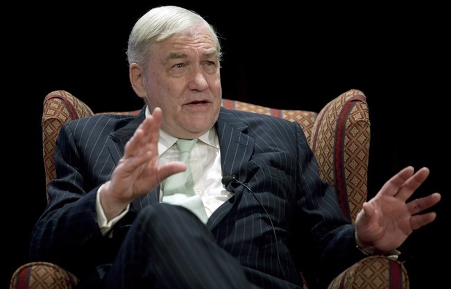 Former press baron Conrad Black speaks in Calgary, Alta., on May 10, 2013.
