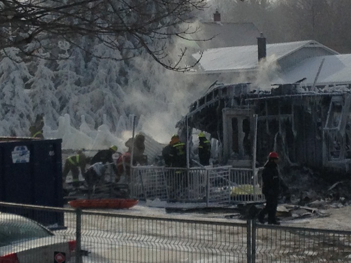 Investigators continued their grim work of sifting through the icy rubble in L'Isle Verte, Que. to try to identify more victims on Friday, January 24, 2014.
