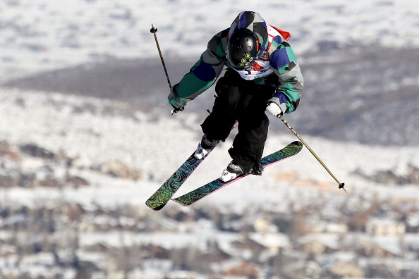 Kim Lamarre #2 of Canada during Slope Style Qualification for the FIS Freestyle World Championships at Park City Mountain Resort on February 2, 2011 in Park City, Utah.