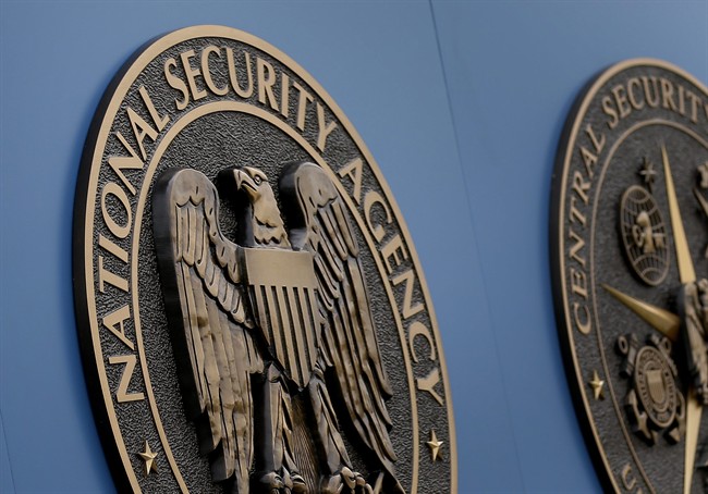This Thursday, June 6, 2013, file photo, shows a sign outside the National Security Administration (NSA) campus in Fort Meade, Md.