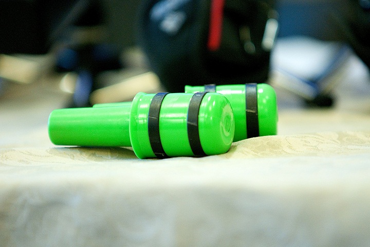 Plastic bullets that were used by the SQ to disperse rioting crowds during the student riots in Victoriaville.