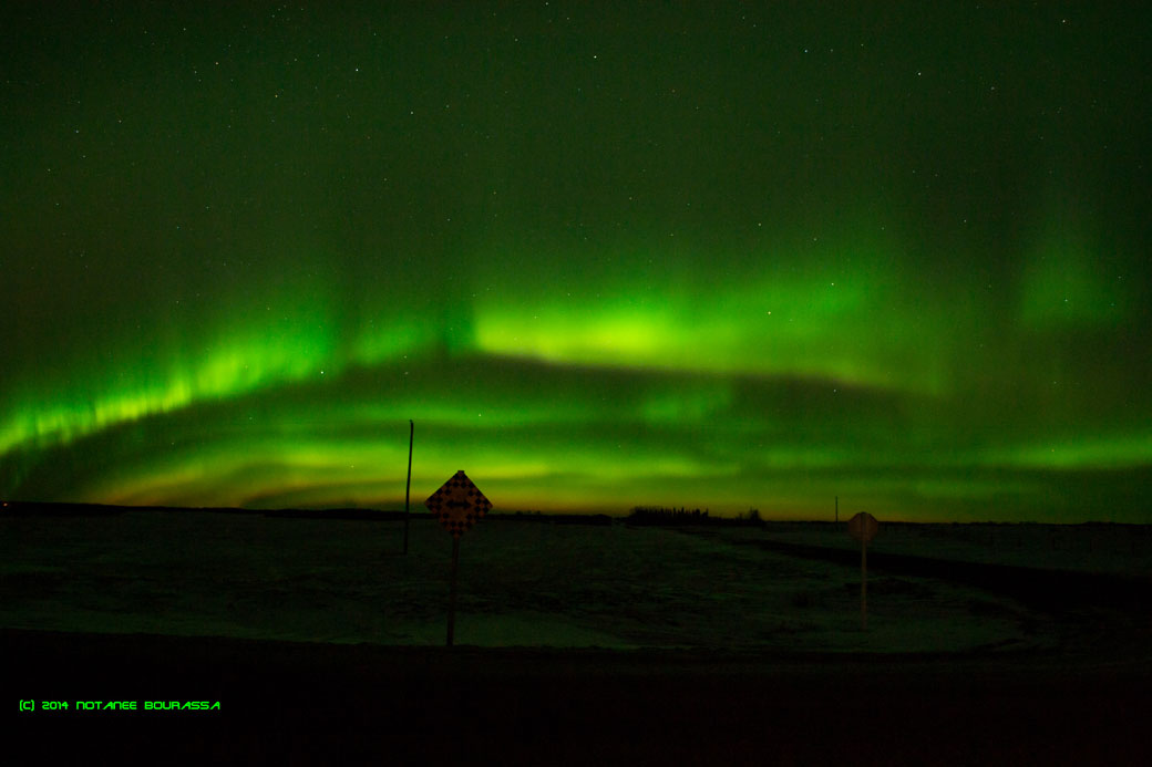 The northern lights over Saskatchewan on the night of Feb. 18.