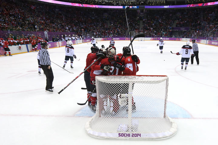 Canada vs USA: Semifinal game in men’s Olympic hockey in Sochi