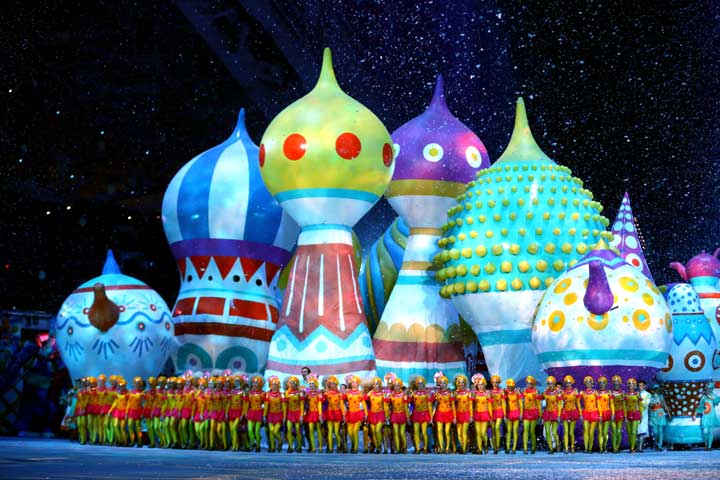St. Basil's Cathedral in the Opening Ceremony