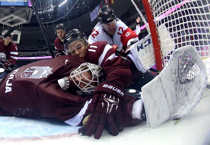 Canada vs Latvia: Quarterfinals of the men’s hockey tournament in Sochi
