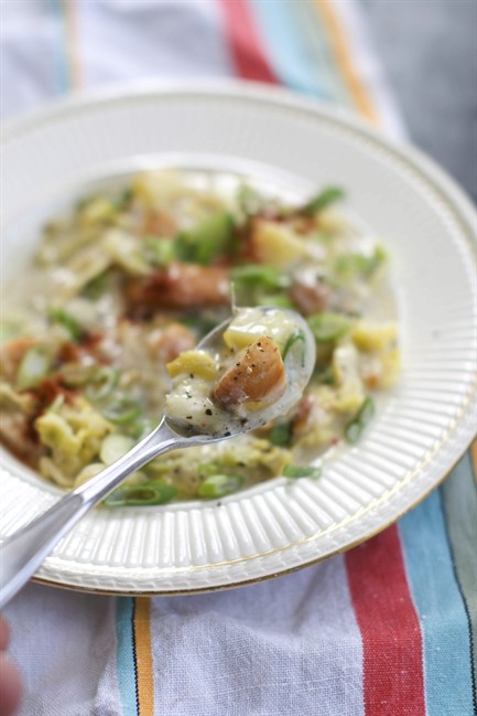 Smoked fish lends big flavour to a light soup