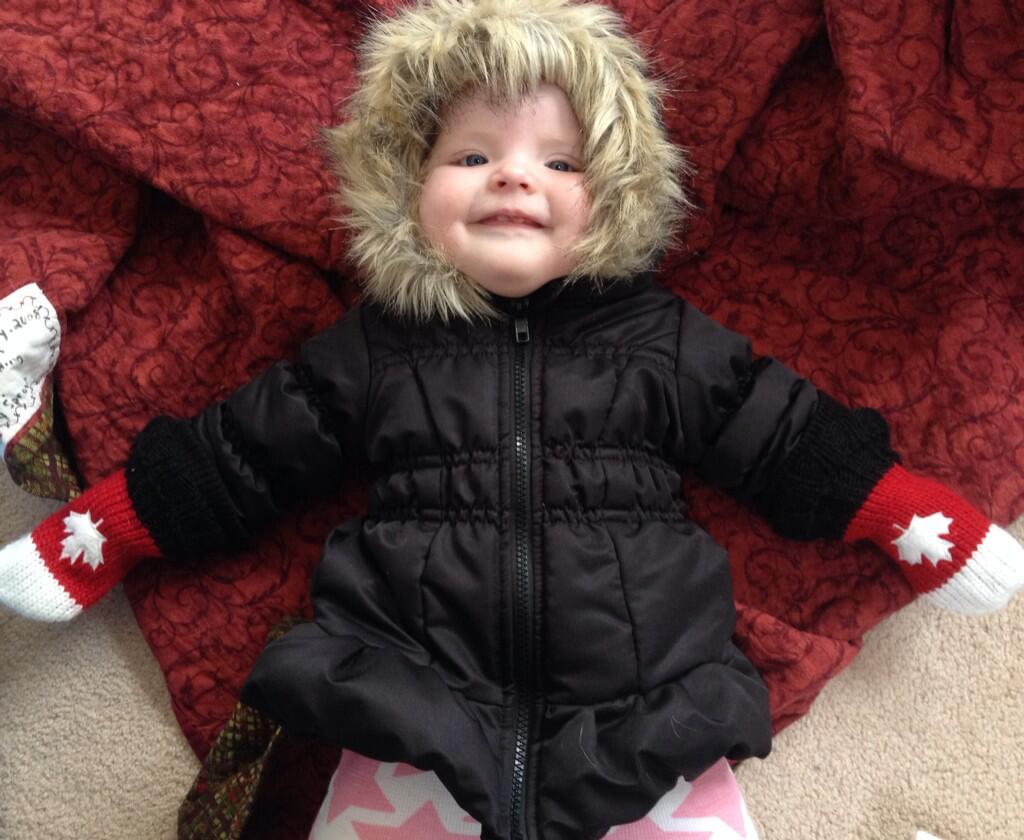 8 months old and already aware of the importance of layers