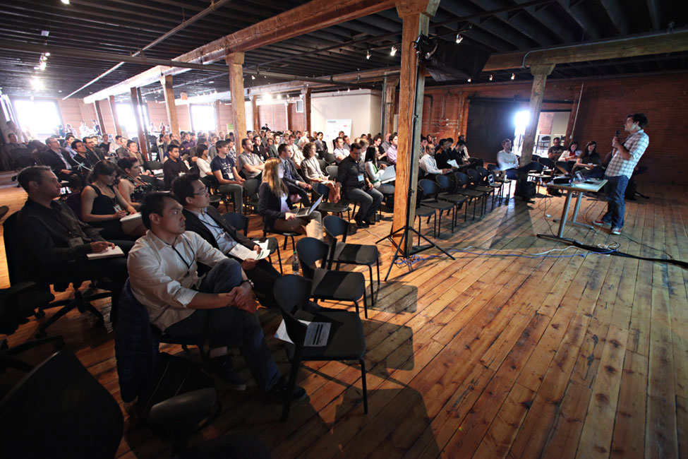 Entrepreneurship workshop taking place at the Startup Edmonton campus.