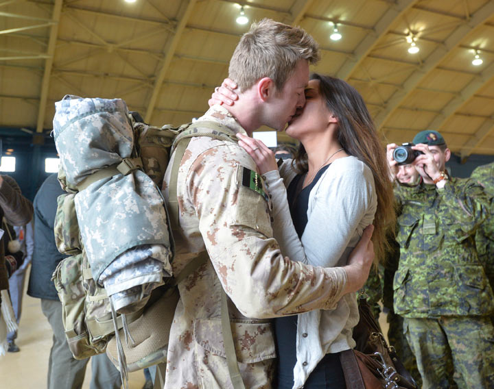 Afghan soldiers home